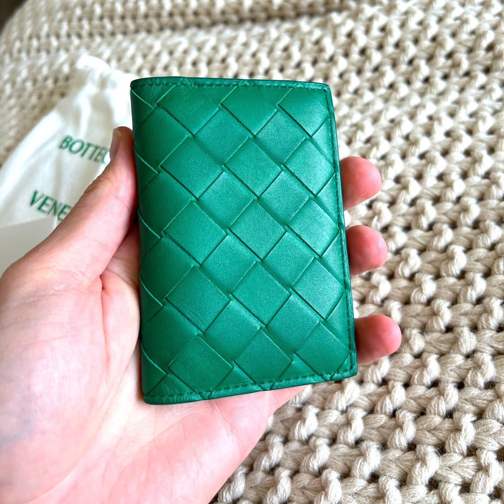 Bottega Veneta card holder wallet and AirPods Pro case